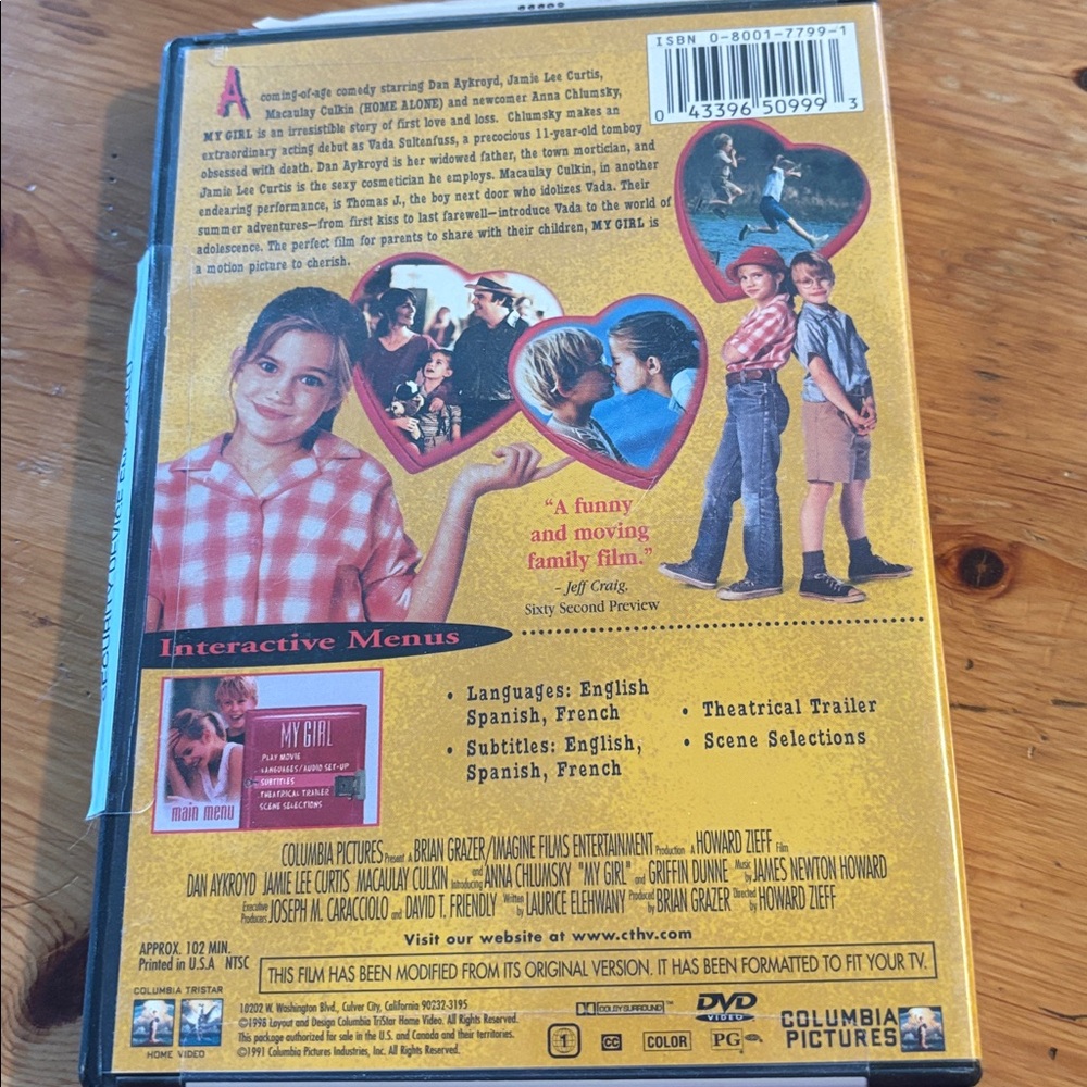 My Girl DVD - Picture 2 of 2